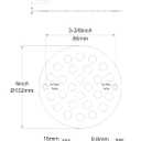4 Inch Screw-in Round Shower Drain Cover Replacement Floor Drainer with Screws (Brushed Nickel)