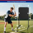 Garbuildman Baseball Strike Zone Target for Plastic Balls, Portable Metal Frame Pitching & Hitting Training Tool for Outdoor