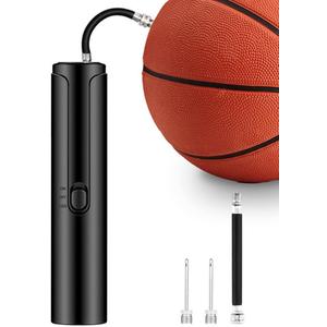 Electric Air Pump for Balls, Electric Ball Pump, with Flashlight Function, Portable & Fast Inflation for Basketball Volleyball Soccer Football Rugby & Yoga Balls & Inflatables (Swimming Ring & Pillow)