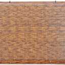 Bamboo Reed Cordless Light-Filtering Shades, Manual Roll-Up Roman Blinds Bamboo for Indoor Windows, Reed Shades for Patios, Palapas by Forever Bamboo Coffee 72 in W x 72 in H