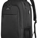 MATEIN Extra Large Travel Backpack, TSA Friendly 18.4 Inch Laptop Backpack with USB Charging Port, Anti Theft Flight Approved Business Work College Computer Big Bag for Women Men, Black
