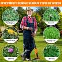 Weed Puller Tool, Stand Up Weed Puller Heavy Duty, Weeding Tool with 39" Ergonomic Long Handle and 4 Manganese Steel Claws, Easy Eject Mechanism, Weeding Without Bending, Pulling, or Kneeling