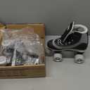 Roller Derby Firestar Youth Skates for Girls, Boys, Beginners, Kids (4, Black/Gray)