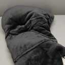 Wearable Blanket Hoodie for Adult, Oversized Sherpa Fleece Blanket Hoodie for Women Men, Grey