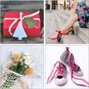 2 x PATIKIL Cotton Twill Tape 5/8 Inch 50 Yards Cotton Ribbon Bias Binding Tape Herringbone Webbing Trim for Sewing Gift Wrapping Craft DIY Dark Purple