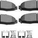 SCITOO Semi-Metal Discs Brake Pads, 4pcs Front Brake Pads Brakes Kits fit 97 98 99 00 01 02 03 for Ford for F-150,04 for Ford for F-150 Heritage,02 for Lincoln Blackwood Compatible ATD679C D679-7558