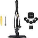Vibrelli Vibrelli Bike Floor Pump with Gauge - High Pressure 160 PSI - Presta Valve Bike Pump Automatically Switches to Schrader - Bicycle Pump Comes with Glueless Puncture Kit