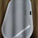 ELPHECO 2 Pack Bathroom Motion Sensor Trash can 2.5 Gallon + 2 Gallon Automatic Garbage Can Bathroom Decor, Slim Plastic Smart Trash Bin with Lid, Garbage can for Kitchen, Office, White, 2 Pack