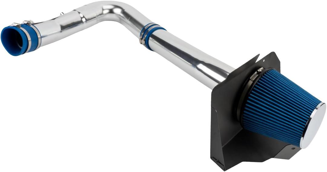 PHILTOP 3.5" Cold Air Intake Kit Fit for 2020-2023 Dodge Charger 3.6LW/Heat Shield, Blue Washable Air Filter, No MAF Port, fits 2012-2019 Chrysler 300 3.6L, Improved HP