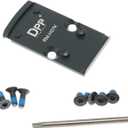 DPP Titanium Mount/Adapter Plate Compatible with RMR Cut Slide Without Thread Post and Holosun 407K/507K/EPS Carry/EPS/RomeoZero RM-H07K