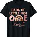 Boho Dada of Miss Onederful 1st Birthday Girl Cute T-Shirt Large