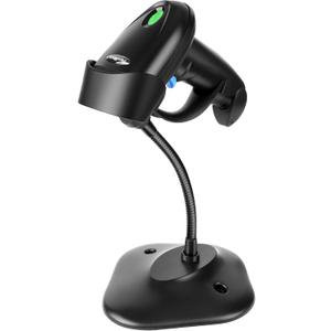 Bluetooth 2D Barcode Scanner with Stand, 3-in-1 Bluetooth & USB Wired & 2.4G Wireless QR Barcode Reader, PDF417 Data Matrix Handheld Bar Code Scanner Work with Windows, Android, iOS