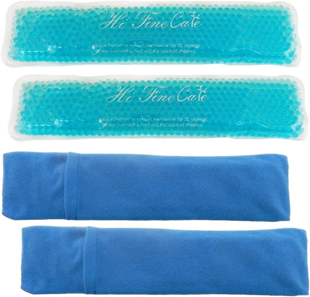 Perineal Cooling Pad for Postpartum Recovery, Extra Durable Gel Cold Packs for Hemorrhoids & C-Section Relief, 2 Reusable Ice Packs & 2 Washable Covers, New Mom Gift (Blue)