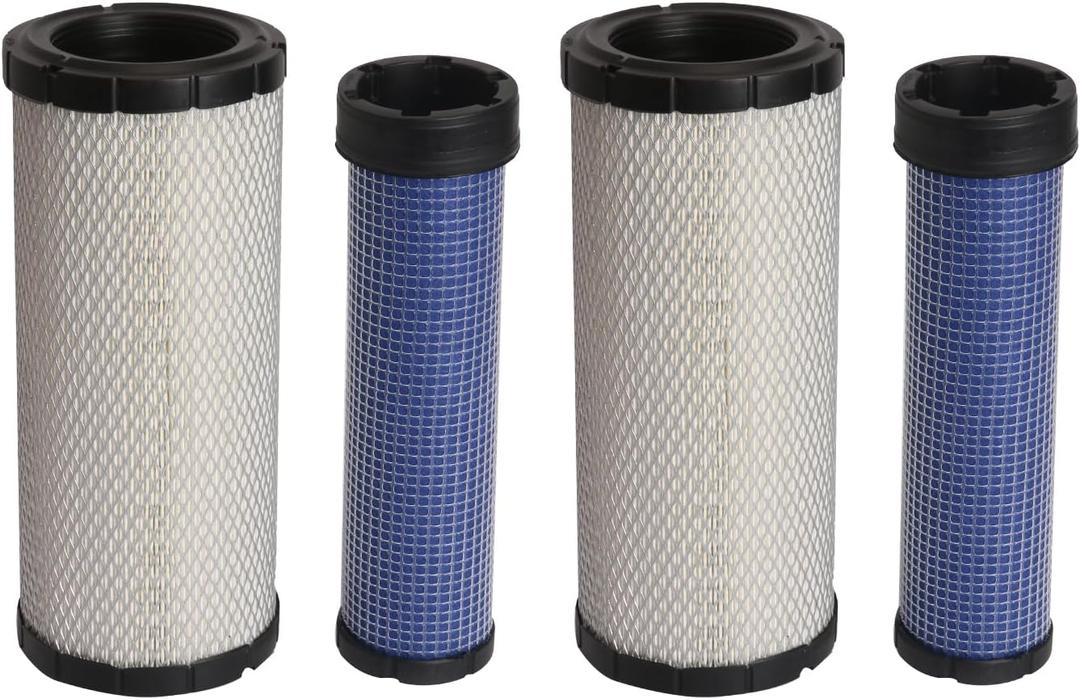 R1401-42270 R2401-42280 Air Filter Kit, 2 Set of Air Filters Fit for John Deere, for Bobcat, for Kubota, Air Filter Replace RE68048 RE68049