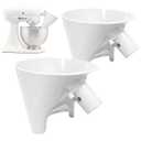 2-PCS - KitchenAid Mixer Flour Funnel, for KitchenAid Artisan KSM150 4.5-5 Quart Tilt-Head Stand Mixer—Spill-Proof, Easy-Pour Funnel