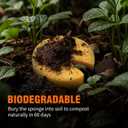 2 x Pop-Up Cleaning Sponge, Cellulose Sponges Extra Thick - Gobbles Up Stubborn Grime, Cleans Curved Edges & Corners, Heavy-Duty Eco-Friendly(4 Pack)