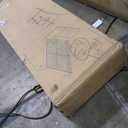 LINSY Wood Bed Frame, Full Bed Frame with Headboard LED, Wooden Platform Frames with Charging Station, No Box Spring Needed, Easy Assembly, Natural Wood