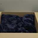 BENVWE Fluffy Faux Fur Throw Blanket for Couch, Soft Plush Thick Cozy Fuzzy Luxury Minky Bubble Blanket for Home Living Room Decor Gift for Women, Navy Blue, 51" x 63", 1100GSM