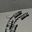 Legging Organizer for Closet, Metal Yoga Pants Hangers 2 Pack w/10 Clips Holds 20 Leggings, Space Saving Hanging Closet Organizer w/Rubber Coated Closet Organizers and Storage, Black