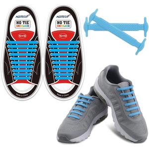 HOMAR No Tie Shoelaces for Kids and Adults Stretch Silicone Elastic No Tie Shoe Laces, Adult Size