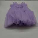  Baby Girls Christmas Ruffle Ball Tutu Gown Wedding Party Lace Dresses, Purple, 4-5 Y, 110