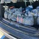 Rear Trunk Organizer Cargo Net,  Envelope Style Cargo Net for SUV–Premium Mesh Car Trunk Organizer Vehicle Carrier Storage,   45×20 Inch