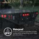 Partsam 10Pack(5 Amber + 5 Red) 2" 4LED Round Trailer Side Marker Light Grommet Flush Mount, [DOT Approved] Sealed 2 inch Clearance Lights with Reflex Lens for Truck RV Camper, IP67 Waterproof, 12V
