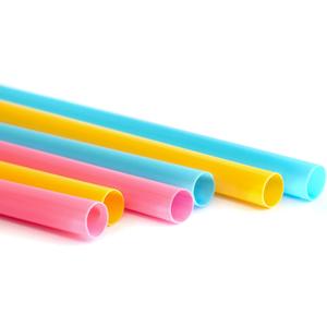 Jacent Jumbo Smoothie Straws: 36 Count per Pack, Disposable Big Plastic Drinking Straws for Milkshakes, Drinks, Smoothies