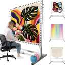 Kerty 70 Inches Extra Large Rug Tufting Frame, Aluminum Metal Tufting Frame Kit for Rug Making, A Safer Tufting Cloth Stand for Tufting Beginners and Lovers