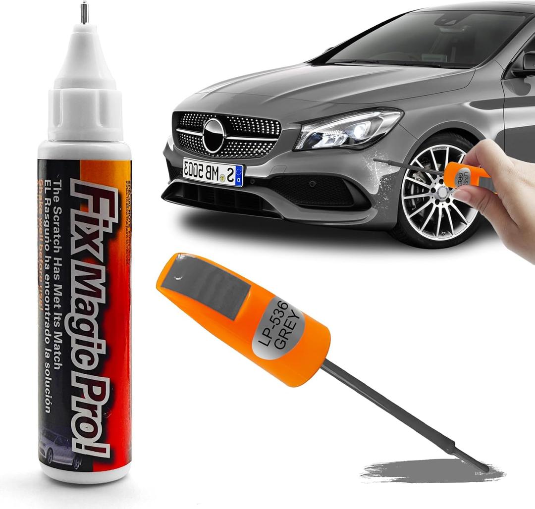 Touch Up Paint for Cars, Car Paint Scratch Repair, Automotive Scratch Remover Pen, Auto Accessories Quick and Easy Two-in-One Automotive Touch Up Repair Pen Fit for Various Vehicles (Gray)