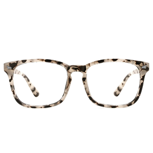 TIJN Blue Light Blocking Glasses for Women Men Clear Frame Square Nerd Eyeglasses Anti Blue Ray Computer Screen Glasses
