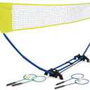 EastPoint Badminton Set, 4 Rackets, 2 Shuttlecocks, 15' Net, Outdoor Games