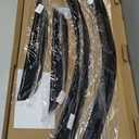 Window Rain Guards for 2007-2013 Chevy Silverado & GMC Sierra 1500 for Extended Cab, Window Visor Vent Wind Shade Deflector Shield Protector Sun for 07-14 Silverado & Sierra 2500 HD/ 3500 HD, Tape-on