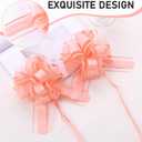 Lotus Root Pink 8 PCS Large Pull Bows,Bow for Gift Wrapping,6 inches, Wrapping Christmas, Party Birthday Gift Wedding, Valentine's Day Decorations for Boxes or Flowers