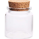 Small Glass Bottle with Cork Lid