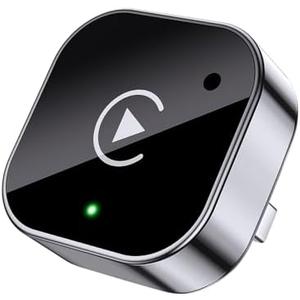 2-in-1 Wireless CarPlay & Android Auto Adapter, Plug & Play CarPlay Dongle Converts Wired to Wireless, Fast Auto-Connect, No Delay, Compact Design for iPhone & Android with USB/USB-C Port(Black)