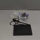 QWORK Heavy Duty Laboratory Stands Support Set, 24" Metal Support Bracket Ring Stand, Cast Iron Base (8.6" x 5.5" 3.3lbs), Rod (24" L), 2 Retort Rings (Dia. 2.4"/3.5") and 1 Flask Clamp