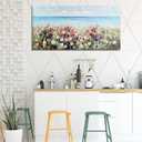 Waowumar Flowers Wall Art Modern Landscape Painting Floral Canvas Pictures for Bedroom Colorful Blossom Wildflowers Living Room Wall Dcor 48x24 Inch