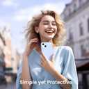 ORNARTO Compatible with iPhone 15 Case 6.1, Slim Liquid Silicone 3 Layers Full Covered Soft Gel Rubber Phone Case, Anti-Scratch Shockproof Protective Cover 6.1 Inch, Baby Blue