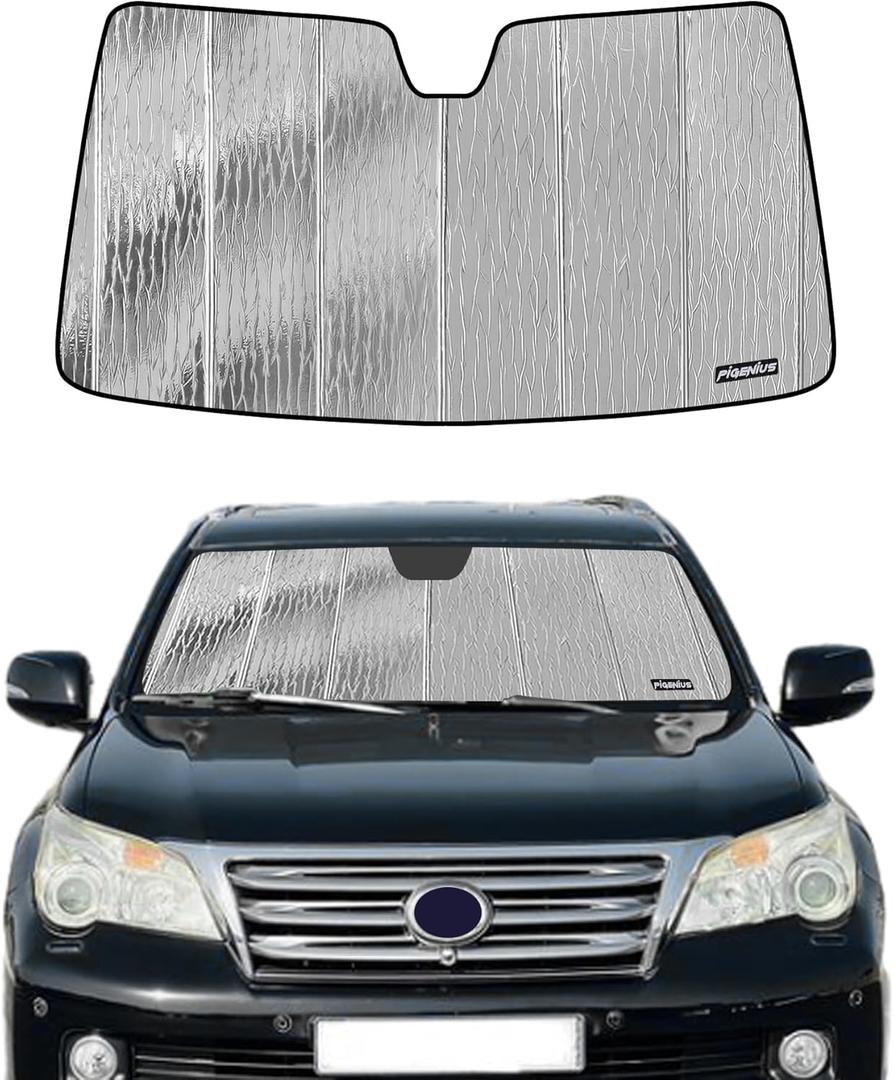 Windshield Sun Shade for Lexus GX460 2010-2023, Custom Front Window Sunshade - AstraGuard