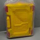 2 in 1 Workbench Tools Toys Set with Sound for Toddlers Aged 3-5, 145 PCS Educational Construction Mechanic Toolbox for Boys Girls, Pretend Play Toys Birthday Gift for Kids 3 4 5 6 Years Old (Yellow)