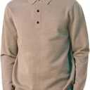 Men's Polo Sweater Fashion Collar Casual Sweater, XL
