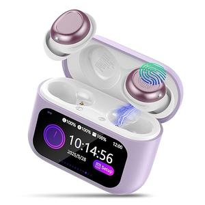 ZYHKON Sleep Earbuds Light-Weight Headphones, 48H Playtime with Charging Case, Mini Sleep Headphones Bluetooth in Ear Small Design for Side Sleepers, Deeppurple