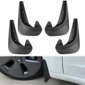 Mud Flaps Universal Mud Flaps No Drilling Protective Flaps for Saloon Car Pack of 4