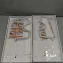 2 Pack Pull Out Pots and Pans Organizer for Cabinet & Countertop, Kitchen Cabinet Organizer with 8 Adjustable Dividers, Storage for Pot Lid, Dishes, Bakeware, White