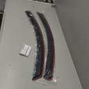 Lightronic Extra Durable Clip-on in-Channel Auto Vent Window Visor, Fits 2015-2022 Chevrolet Colorado & GMC Canyon, Extended Cab, UV Protection Rain Guard, Original Wind Deflector, Dark Smoke, 2-Pcs