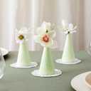 Bright Creations Foam Cones for Crafts - 2 x 4 in, White, 24 Pack - Cone Shapes for DIY Gnome Projects & Floral Foam Arrangements