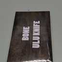 SZCO ULU Hunting Knife 5.5 Inch - Camping Knife with Handle, Stainless Steel Crescent Blade & Sheath for Hunting, Camping & Outdoor uses (Bone Handle)