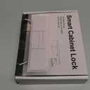 Anweller Smart Cabinet Lock, Hidden No Drill Adhesive Baby Proofing Child Proof Drawer Locks, Keyless RFID Bluetooth Cabinet Locks for Adults File Kitchen Cupboard Closet Liquor - Black