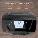 Vornado TAVH10 (2025) Space Heater with Remote for Home, Fan Only Option, Digital Display with Adjustable Thermostat, Advanced Safety Features, Timer, Auto Climate Control, Heater for Bedroom, Black
